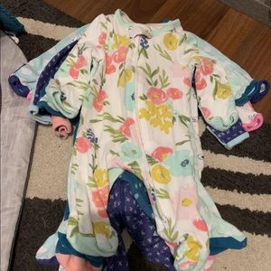 12 pair of 0-3 month baby sleepers
